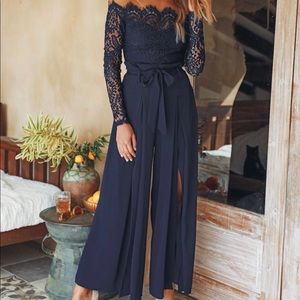 Hello Molly navy jumpsuit